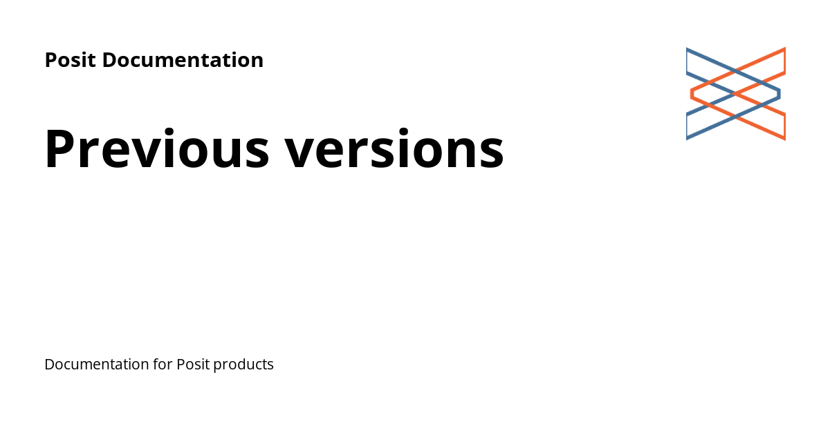 previous-versions-posit-documentation