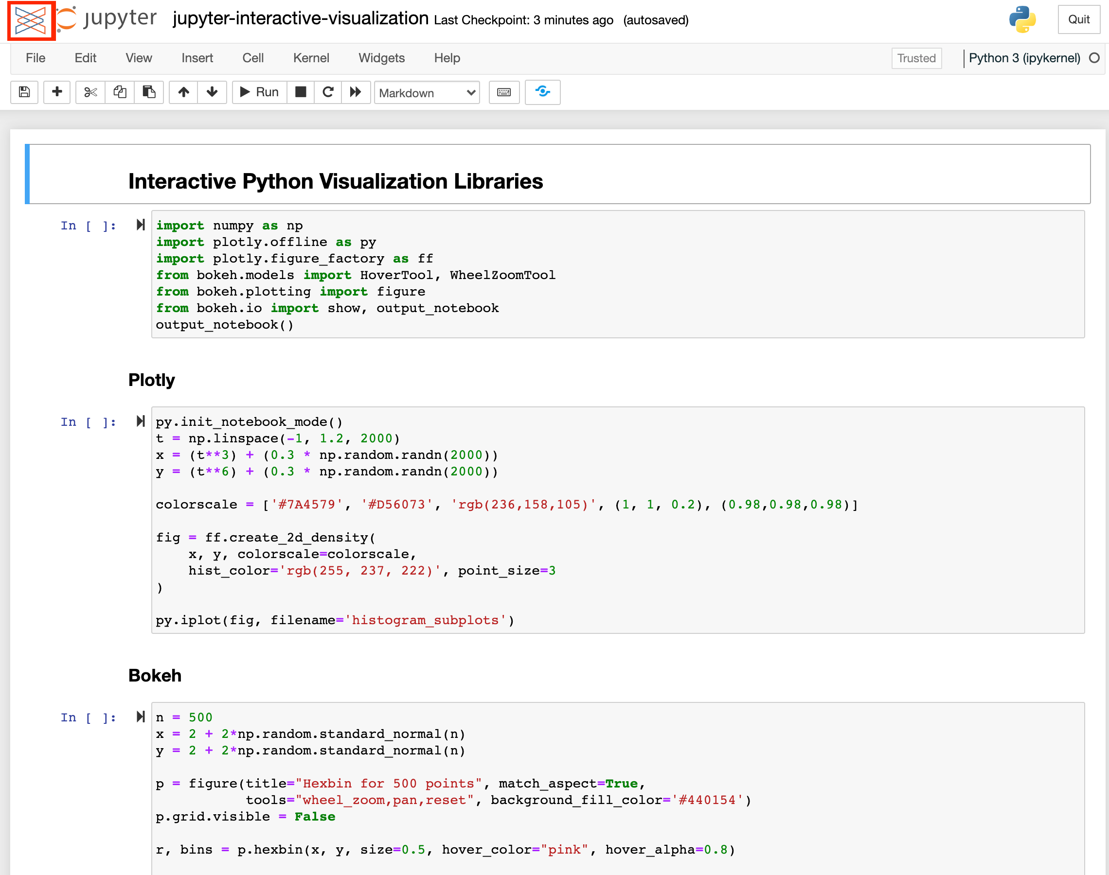 Screenshot of Jupyter Notebook navigating back to the Posit Workbench home page.