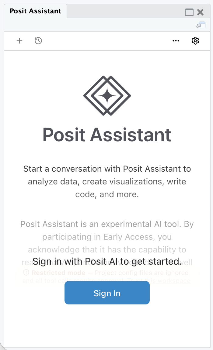 Sign in to Posit AI