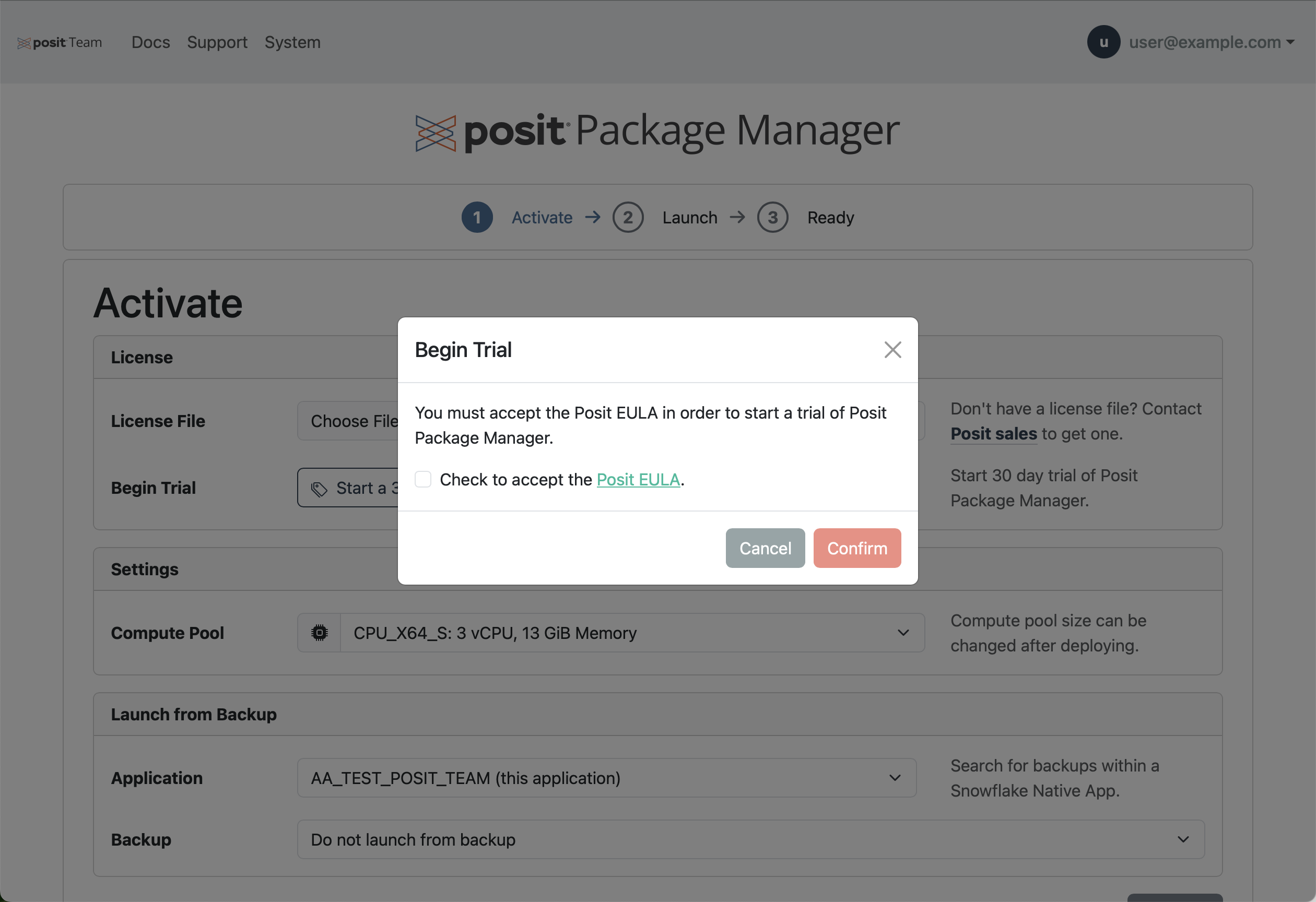 Start Package Manager Trial