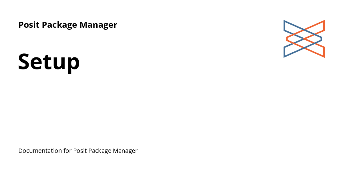 Setup - Posit Package Manager