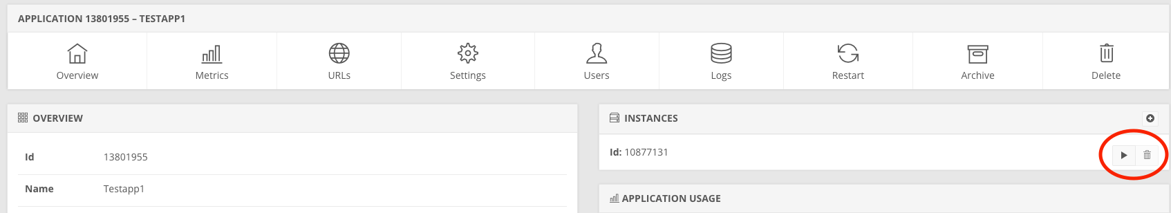 Update instance count