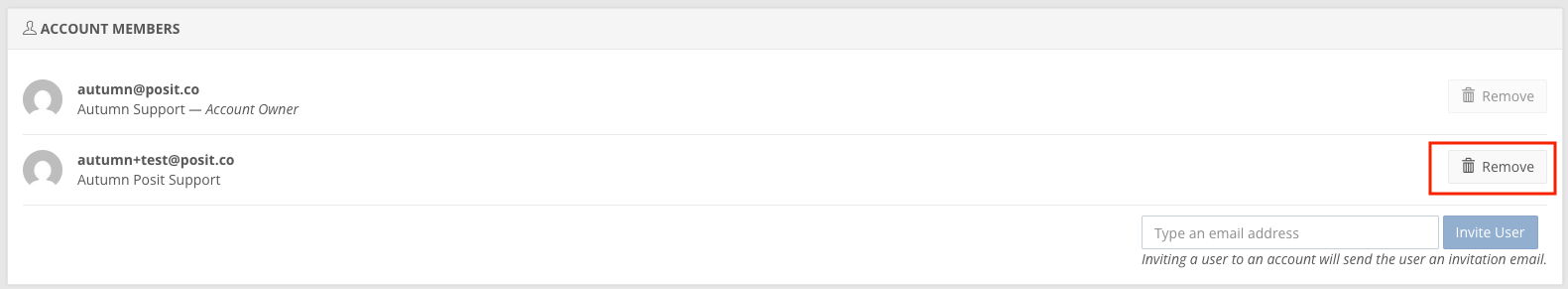 Update account members
