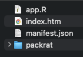 Untarred application bundle